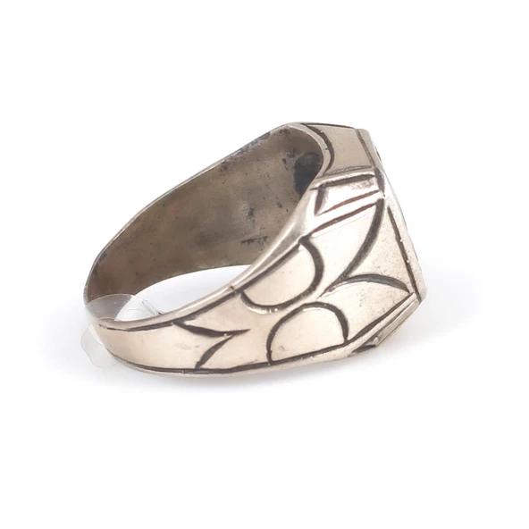 925 Ayar Gümüş Desenli Yüzük - Resim 3
