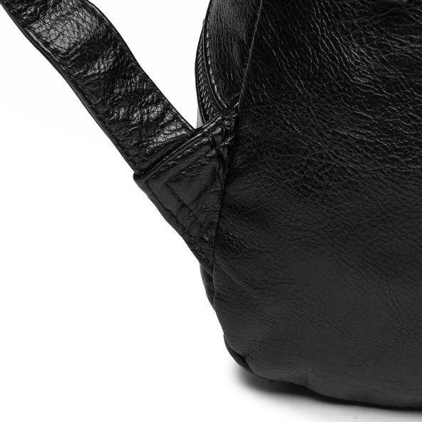 Yıkama Deri Orta Boy Kadın Sırt Çantası 21-K Barcelona 1846 - 9