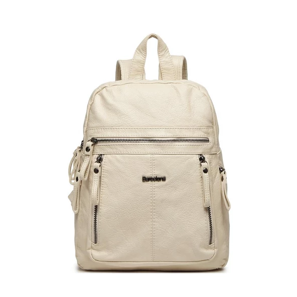 Yıkama Deri Orta Boy Kadın Sırt Çantası 21-K Barcelona 1846 - 10