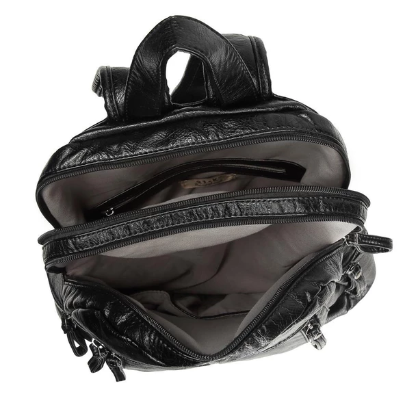Yıkama Deri Orta Boy Kadın Sırt Çantası 21-K Barcelona 1846 - 7