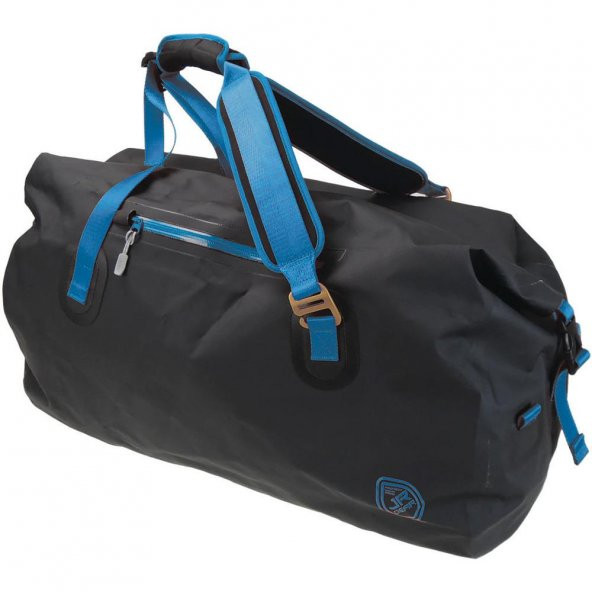Jr Gear Roll Top Vinyl Duffel Su Geçirmez Spor Çanta 100 Litre-SİYAH-MAVİ - 2