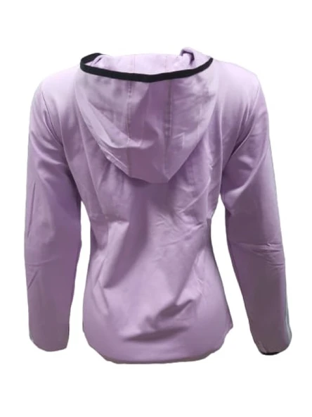 Adidas A0778 Kadın Dalgıç Kolu Şeritli Tam Fermuarlı Sweatshirt - Resim 8