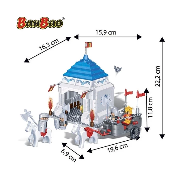 Orjinal Lego ile Uyumlu 460 Parçalı Şato Savaşcı Lego Seti BÜYÜK LEGO SETİ - 3