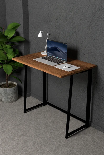 Katlanır Çalışma Masası 50x80 Cm Bilgisayar Laptop Mutfak Katlanır Masa Atlantik Çam - 2