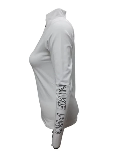 Nike 0743 Kadın Kolu Baskılı Pro Crop Sweatshirt - 10