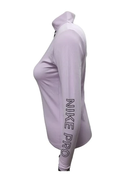 Nike 0743 Kadın Kolu Baskılı Pro Crop Sweatshirt - 2