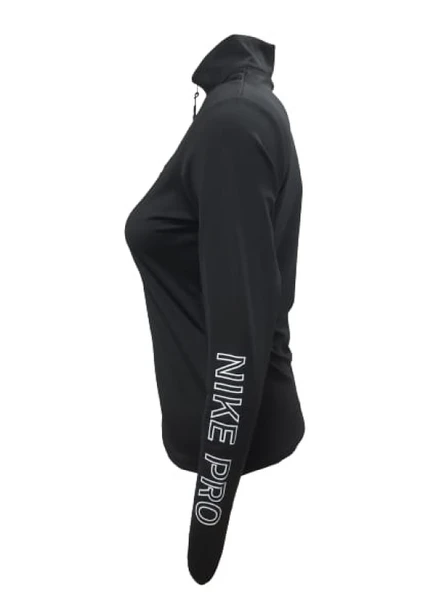 Nike 0743 Kadın Kolu Baskılı Pro Crop Sweatshirt - 7