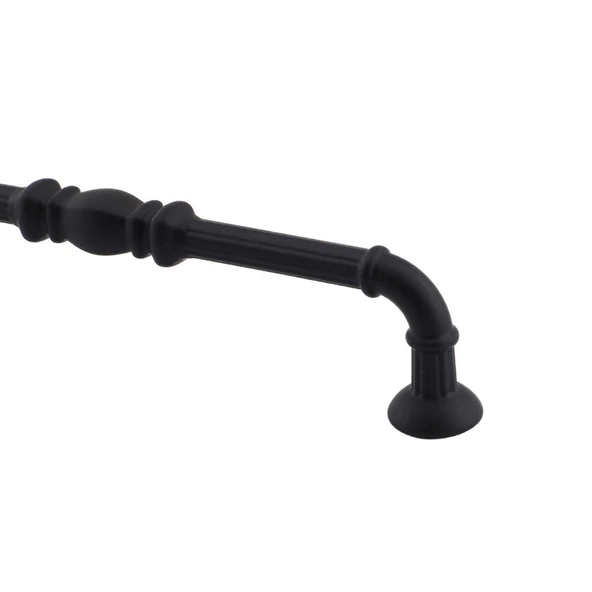 Buket Mobilya Mutfak Dolabı Çekmece Dolap Kapak Kulpu Kulpları Kulbu Mat Siyah 128 Mm Metal Kulp - Resim 4