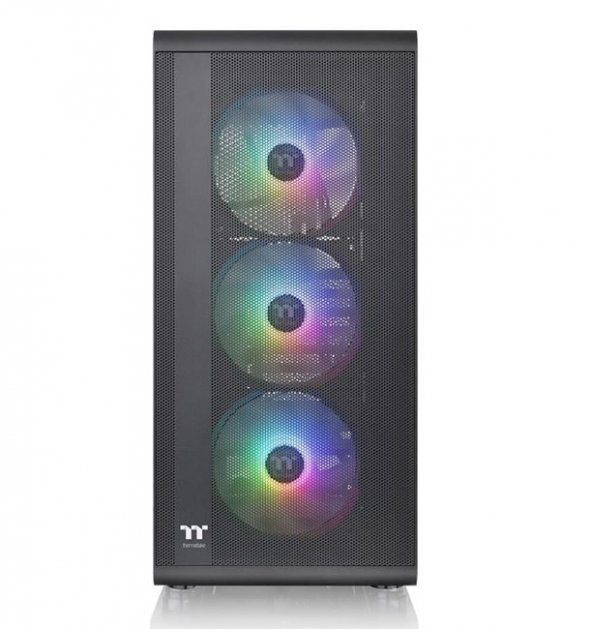 THERMALTAKE  s200 tg 550w 80+ argb 3x120mm fan mesh ön panel, tempered glass pencereli oyuncu kasasi - 2