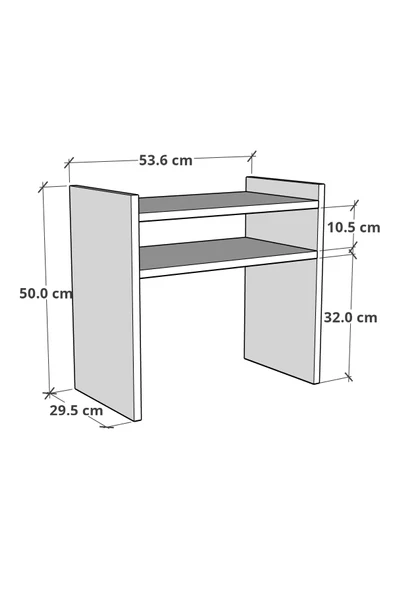 Tezgah Üstü Mikrodalga Fırın Rafı Mutfak Organizer Atlantik Çam - 3