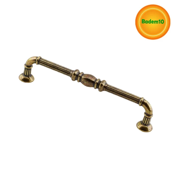 Buket Eskitme Antik Sarı (128 mm-12.8 cm) Metal Mobilya Mutfak Çekmece Dolap Kulpu Kulbu Kulpları - 5