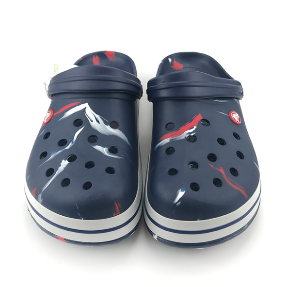 CROCS  CROCBAND  LACİVERT BOYA DESENLİ