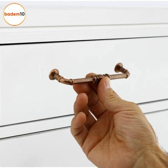 Buket Eskitme Antik Bakır (128 mm-12.8 cm) Metal Mobilya Mutfak Çekmece Dolap Kulpu Kulbu Kulpları - 3