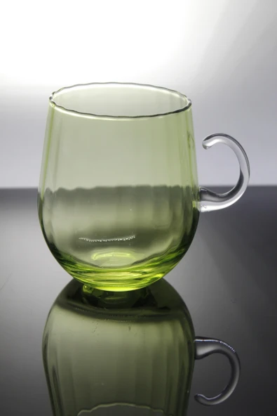 Paşabahçe El İmalatı Kristal Kuplu Bardak İnce Cam 22046 1 Adet - Resim 2