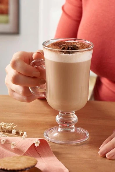 Paşabahçe 6 Adet Irısh Kulplu Latte Bardak 55141 230 CC - 1