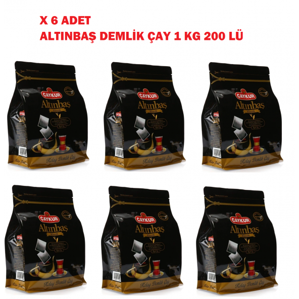 Çaykur Altınbaş Demlik Poşet Çay 1 Kg 6 Adet  (KOLİ) (KAMPANYA)