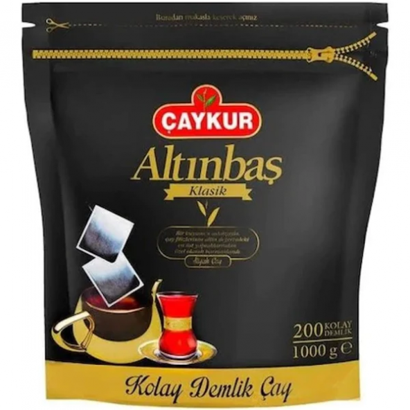 Çaykur Altınbaş Demlik Poşet Çay 1 Kg 6 Adet  (KOLİ) (KAMPANYA) - 2