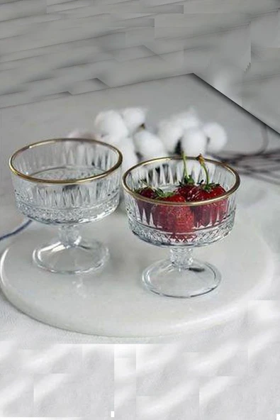 Paşabahçe Elysia Golden Touch Dondurmalık 250cc 2 Li 51749