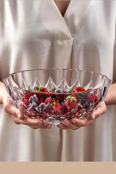 Paşabahçe Lavinia Oval 68236 Kristal Kase Gondol Model 1500CC ürün görseli 1