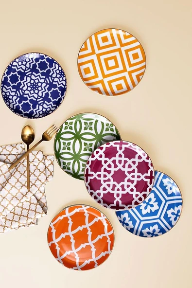 Porland Morocco 6lı Pasta Takımı 17 cm