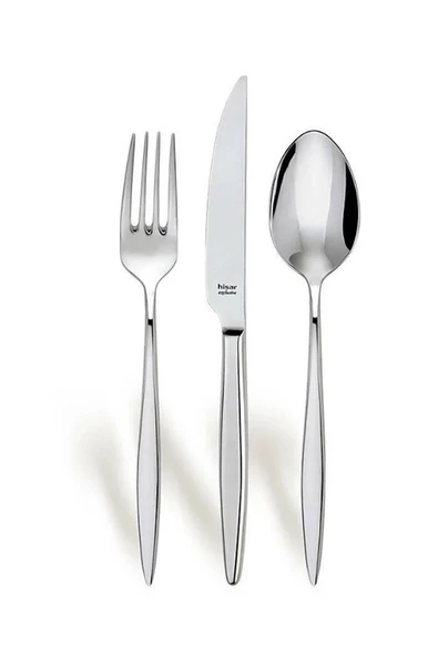 Hisar Mercury 84 Parça Çelik Çatal Kaşık Bıçak Seti - Resim 3