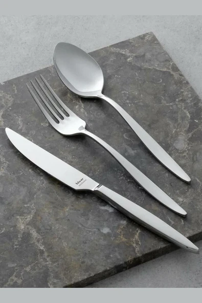 Hisar Mercury 84 Parça Çelik Çatal Kaşık Bıçak Seti ürün görseli 1