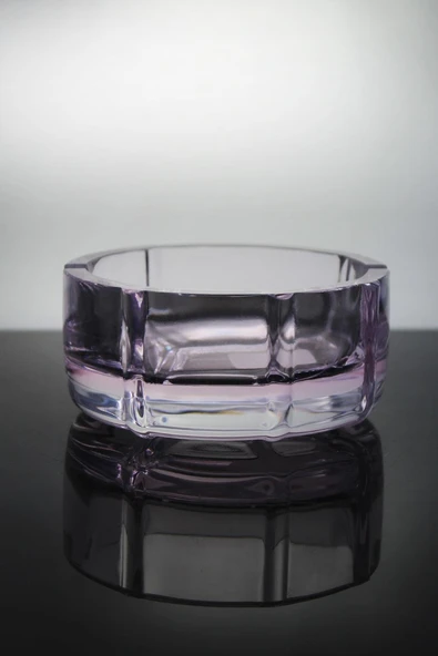 Paşabahçe Kristal El İmalatı Pembe Küllük 1082915 13919 - Resim 2