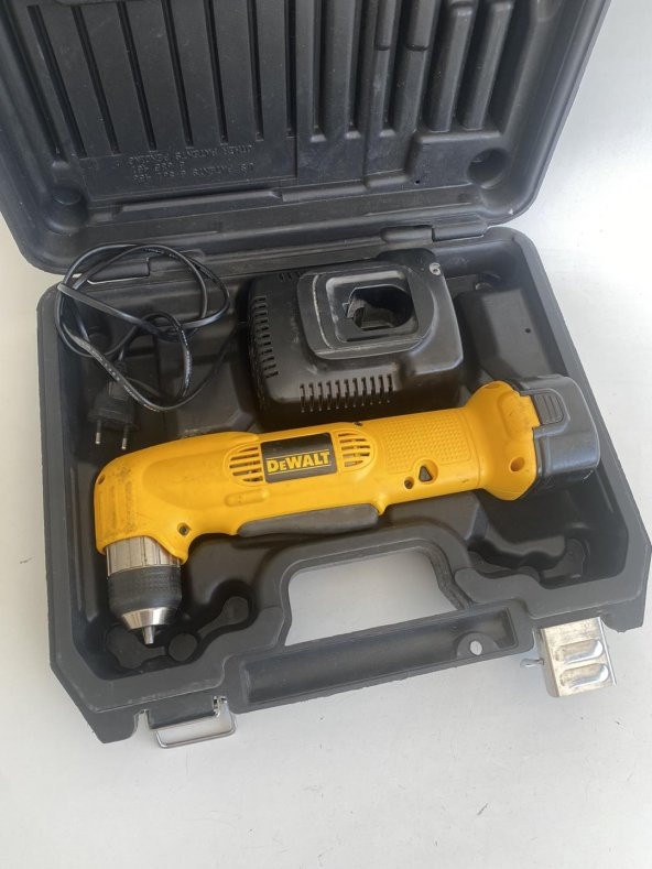 Dewalt DW955 Dik Açılı Köşe Matkap ve Şarj Aleti Set 2.El