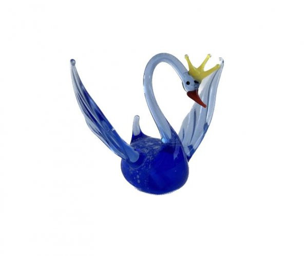 El Yapımı Murano Cam Kuğu Biblo A56 ürün görseli 1