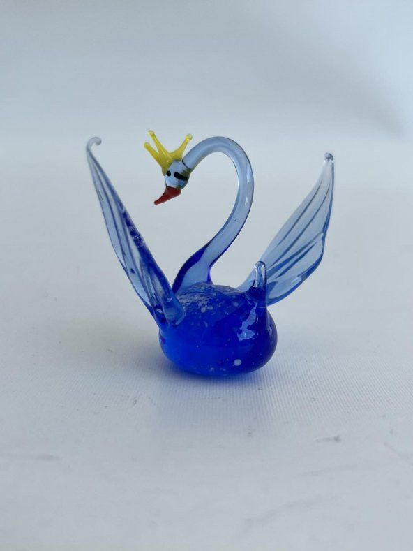 El Yapımı Murano Cam Kuğu Biblo A56 - Resim 3