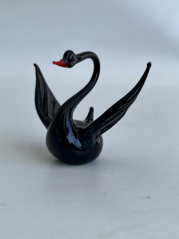 El Yapımı Murano Cam Kuğu Biblo A57 - Resim 2