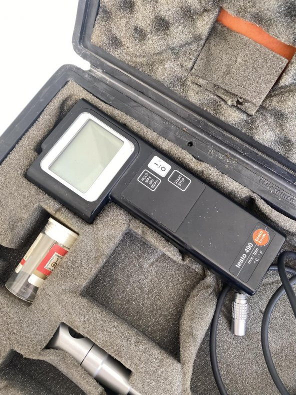 Testoterm Testo 490 Anemometre İklim Ölçüm Cihazı 2.El - 8