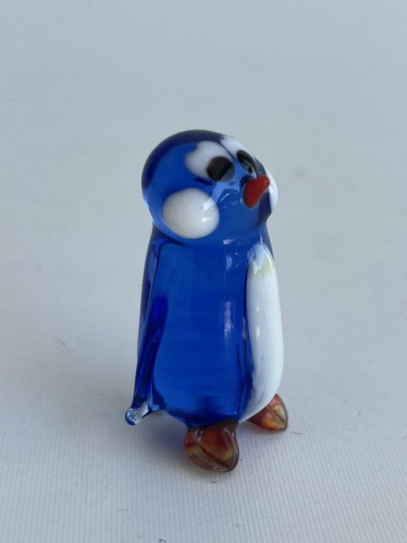 El Yapımı Murano Cam Penguen Biblo A68-02 - Resim 2