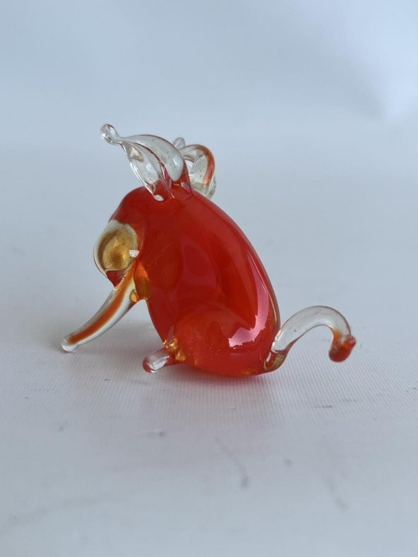 El Yapımı Murano Cam Domuz Biblo A73-02 - Resim 4