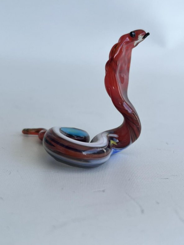 El Yapımı Murano Cam Yılan Biblo A74-02 - Resim 4