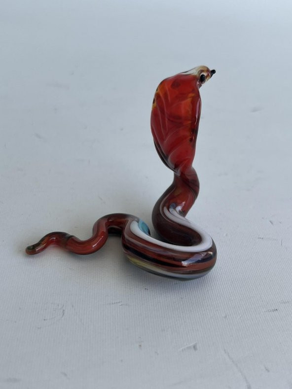 El Yapımı Murano Cam Yılan Biblo A74-02 - Resim 5