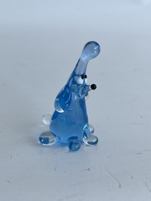 El Yapımı Murano Cam Köpek Biblo A74-03 - Resim 2