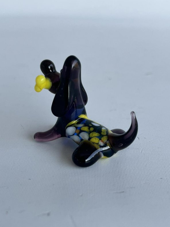 El Yapımı Murano Cam Köpek Biblo A81-01 - 3