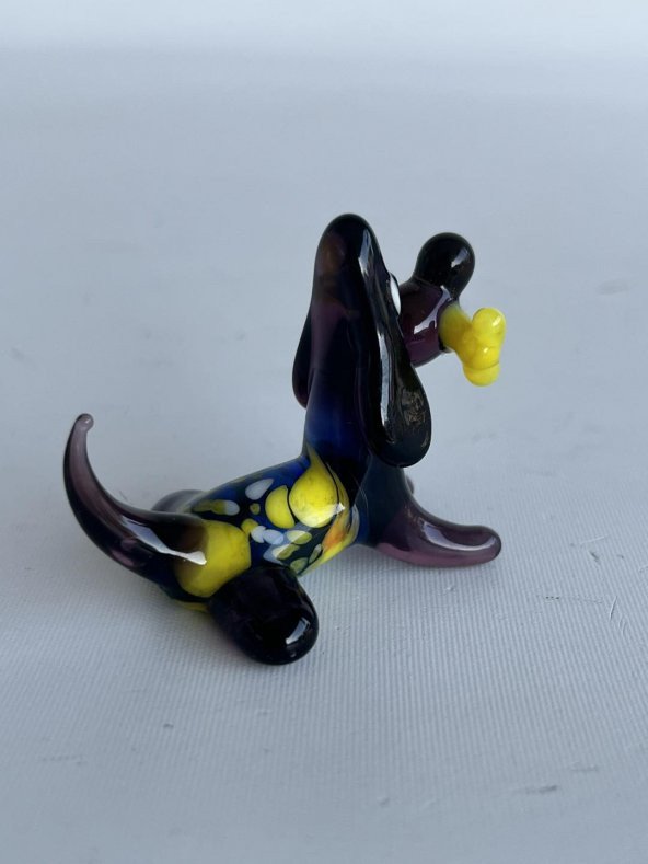 El Yapımı Murano Cam Köpek Biblo A81-01 - 4