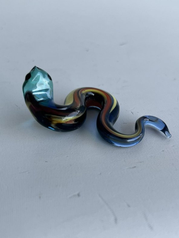 El Yapımı Murano Cam Yılan Biblo A85-02 - Resim 4