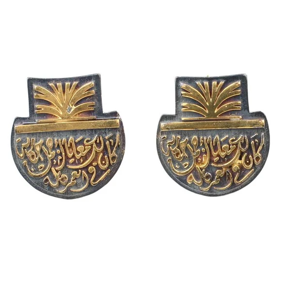 925 Ayar Gümüş Kaligrafi Desenli Aşk Sözleri Küpe - Resim 3