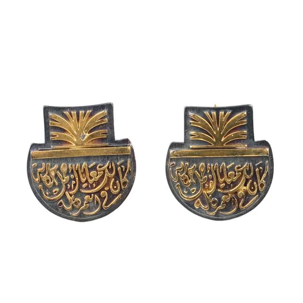 925 Ayar Gümüş Kaligrafi Desenli Aşk Sözleri Küpe - Resim 2