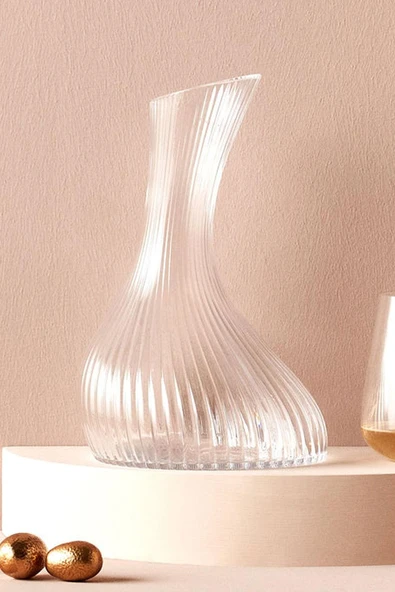 Paşabahçe Nude Vını Optikli  Kristal El İmalatı Karaf 38451 - Resim 3