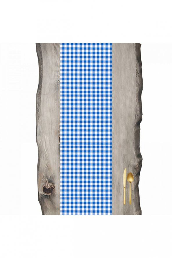 Mavi Kare Desen Pötikare Ranır - Runner