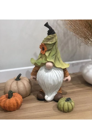 Pastel Gnome, Burnuk,sakallı Kırmızı Cüce Biblo - Dekor