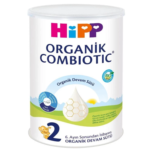 Hipp Organik Combiotic Bebek Sütü 2 Numara 350 gr ürün görseli