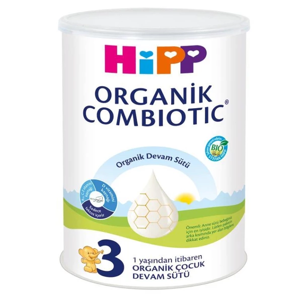 Hipp Organik Combiotic Bebek Sütü 3 Numara 350 gr ürün görseli