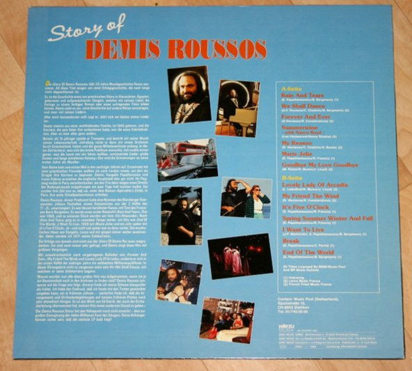 Demis Roussos – Story Of Demis Roussos (Träume Unter Südlicher Sonne) pop folk plak alithestereo