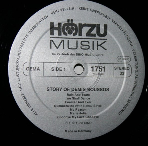 Demis Roussos – Story Of Demis Roussos (Träume Unter Südlicher Sonne) pop folk plak alithestereo - 3