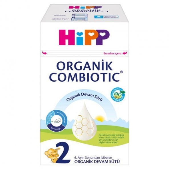 Hipp Organik Combiotic Bebek Sütü 2 Numara 800 gr